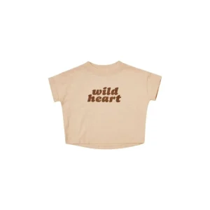 Clothing | Rylee + Cru Wild Heart Boxy Tee - CaringForTots - Professional Baby and Children's Products | Caring for Growth, Caring for Every Moment