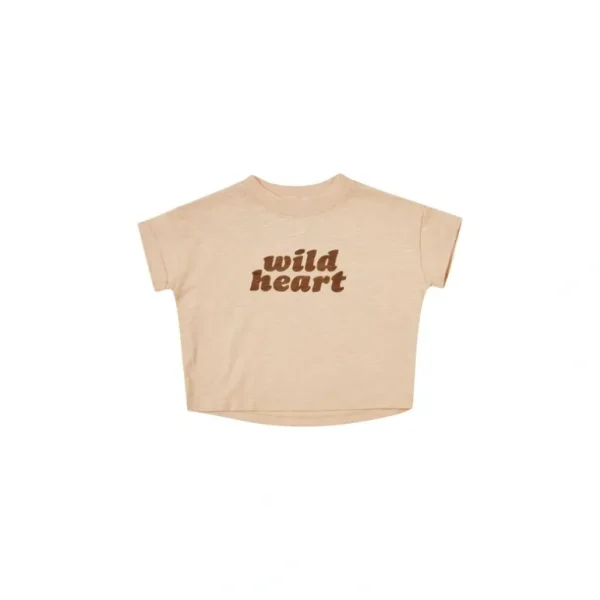 Clothing | Rylee + Cru Wild Heart Boxy Tee - CaringForTots - Professional Baby and Children's Products | Caring for Growth, Caring for Every Moment