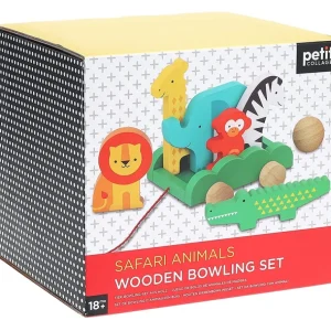 Toys | Safari Animals Wooden Bowling - CaringForTots - Professional Baby and Children's Products | Caring for Growth, Caring for Every Moment
