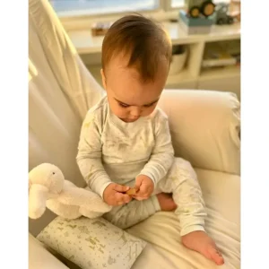 Safari Snug Fit Long Pajama Set, Blue - CaringForTots - Professional Baby and Children's Products | Caring for Growth, Caring for Every Moment* Pajamas - Long Set