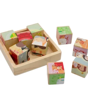 Saint Friends Wooden Cube Puzzle - CaringForTots - Professional Baby and Children's Products | Caring for Growth, Caring for Every Moment* Wooden Puzzles