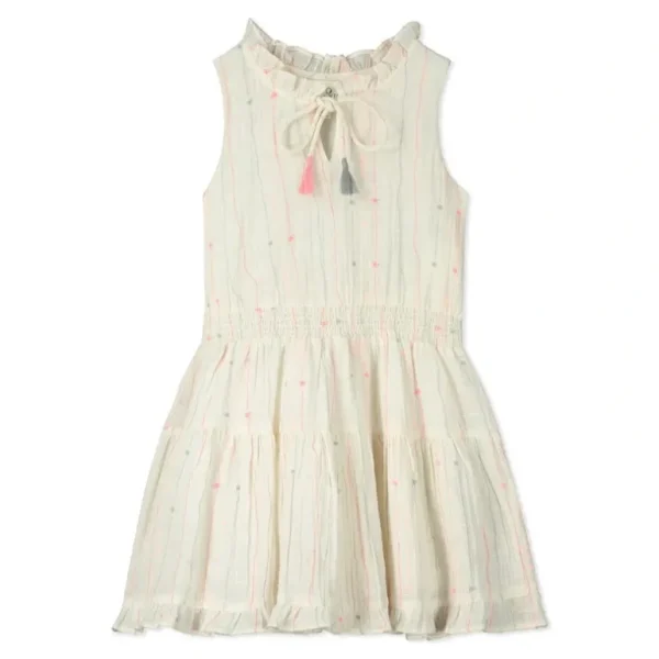 Clothing | Sakura Sleeveless Gathered Waist Dress - CaringForTots - Professional Baby and Children's Products | Caring for Growth, Caring for Every Moment