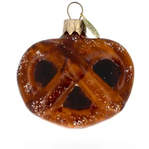 Salty Pretzel Glass Ball Christmas Ornament - CaringForTots - Professional Baby and Children's Products | Caring for Growth, Caring for Every Moment* Ornaments