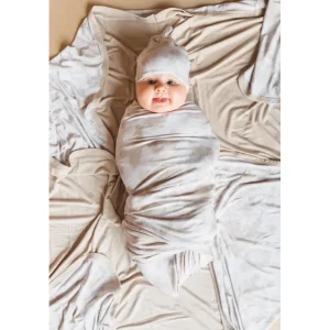 Sandy Shores Dream Swaddle & Beanie - CaringForTots - Professional Baby and Children's Products | Caring for Growth, Caring for Every Moment* The Dream Swaddle & Beanie