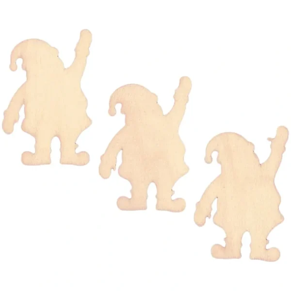 Shop All | 3 Santa Claus Unfinished Wooden Shapes Craft Cutouts Diy Unpainted 3d Plaques 4 Inches - CaringForTots - Professional Baby and Children's Products | Caring for Growth, Caring for Every Moment