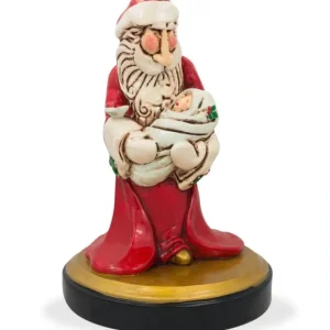 Santa Holding Newborn Figurine 6.5 Inches - CaringForTots - Professional Baby and Children's Products | Caring for Growth, Caring for Every Moment* BGS