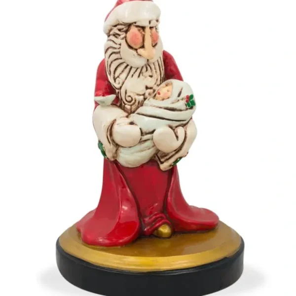 Santa Holding Newborn Figurine 6.5 Inches - CaringForTots - Professional Baby and Children's Products | Caring for Growth, Caring for Every Moment* BGS