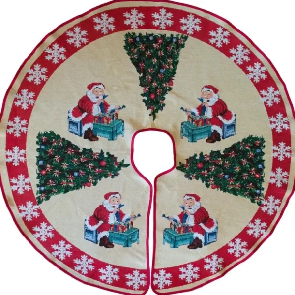 Santa Reading The Gift List By Christmas Tree Skirt 50 Inches - CaringForTots - Professional Baby and Children's Products | Caring for Growth, Caring for Every Moment* Christmas Trees