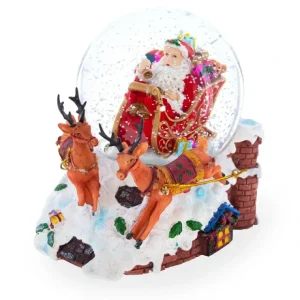 Santa's Gift Delivery Melody: Musical Christmas Water Snow Globe - CaringForTots - Professional Baby and Children's Products | Caring for Growth, Caring for Every Moment* Santa