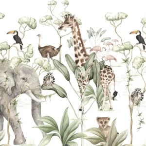 Savanna Animals Wallpaper - CaringForTots - Professional Baby and Children's Products | Caring for Growth, Caring for Every Moment* Wallpapers