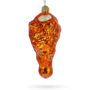 Savory Chicken Drumstick - Blown Glass Christmas Ornament - CaringForTots - Professional Baby and Children's Products | Caring for Growth, Caring for Every Moment* Ornaments