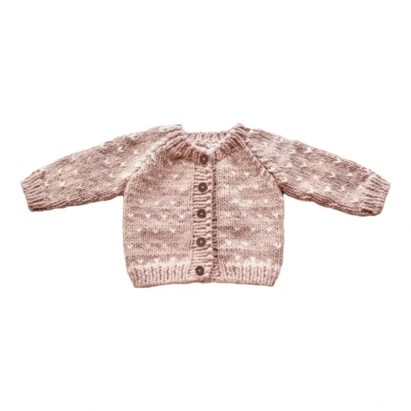 Sawyer Cardigan, Blush - CaringForTots - Professional Baby and Children's Products | Caring for Growth, Caring for Every Moment* Sweaters