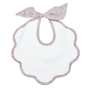 Scalloped Bib | Liberty 'eloise' Pink - CaringForTots - Professional Baby and Children's Products | Caring for Growth, Caring for Every Moment* Bibs