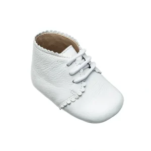 Scalloped Bootie White - CaringForTots - Professional Baby and Children's Products | Caring for Growth, Caring for Every Moment* Boots