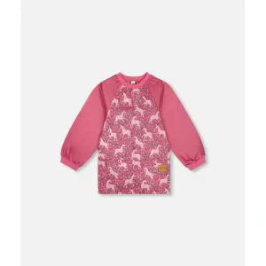 School Apron Pink Printed Unicorn by Deux par Deux - CaringForTots - Professional Baby and Children's Products | Caring for Growth, Caring for Every Moment* School Supplies