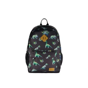 School Bag Grey Printed Dinosaurs - CaringForTots - Professional Baby and Children's Products | Caring for Growth, Caring for Every Moment* School Supplies