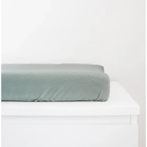 Seafoam Ribbed Changing Pad Cover - CaringForTots - Professional Baby and Children's Products | Caring for Growth, Caring for Every Moment* Changing Pad Covers