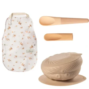 Sensory Snack & Play Set- Almond Butter - CaringForTots - Professional Baby and Children's Products | Caring for Growth, Caring for Every Moment* Mealtime Sets