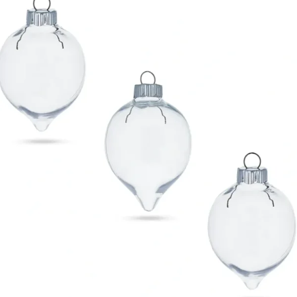 Set Of 3 Clear Plastic Water Drop Christmas Ornaments 3.94 Inches - CaringForTots - Professional Baby and Children's Products | Caring for Growth, Caring for Every Moment* Christmas Tree Ornaments