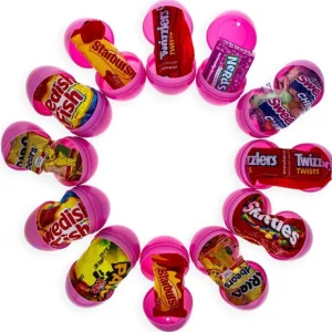 Set Of 12 Delightful Candy-filled Pink Easter Eggs 2.25 Inches - CaringForTots - Professional Baby and Children's Products | Caring for Growth, Caring for Every Moment* With Candy