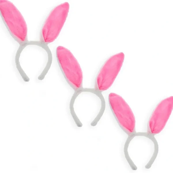 Set Of 3 Easter Fabric Bunny Ear Headbands, Each 11.7 Inches - CaringForTots - Professional Baby and Children's Products | Caring for Growth, Caring for Every Moment* Bunny Ears