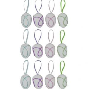 Set Of 12 Foam Easter Egg Ornaments 1.5 Inches - CaringForTots - Professional Baby and Children's Products | Caring for Growth, Caring for Every Moment* Ornaments