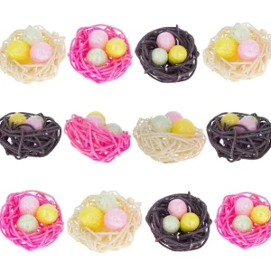Set Of 12 Glittered Foam Easter Ornaments In The Basket - CaringForTots - Professional Baby and Children's Products | Caring for Growth, Caring for Every Moment* Ornaments