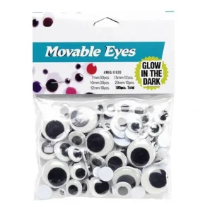 Set Of 100 Glow In The Dark Self Adhesive Eyes - CaringForTots - Professional Baby and Children's Products | Caring for Growth, Caring for Every Moment* Dolls