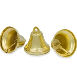 Set Of 3 Gold Tone Metal Bells 1.5 Inches - CaringForTots - Professional Baby and Children's Products | Caring for Growth, Caring for Every Moment* Bells