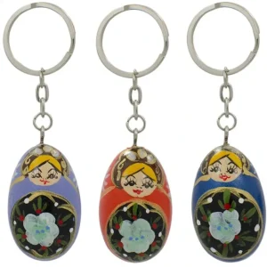 Set Of 3 Metal Nesting Dolls Key Chains - CaringForTots - Professional Baby and Children's Products | Caring for Growth, Caring for Every Moment* Key Chains