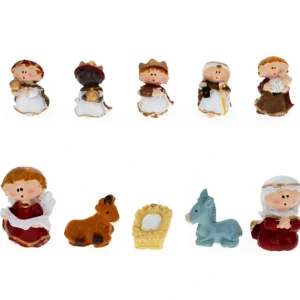 Set Of 10 Miniature Nativity Scene Children Figurines - CaringForTots - Professional Baby and Children's Products | Caring for Growth, Caring for Every Moment* Nativity