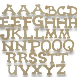 Set Of 36 Miniature Unfinished Unpainted Wooden Blank Alphabet Letters 1.75 Inches - CaringForTots - Professional Baby and Children's Products | Caring for Growth, Caring for Every Moment* Alphabet Blocks