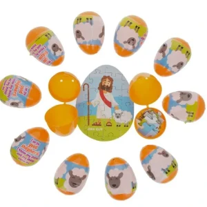Set Of 12 Plastic Religious Puzzle Filled Eggs - CaringForTots - Professional Baby and Children's Products | Caring for Growth, Caring for Every Moment* Jigsaw Puzzles