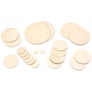 Set Of 21 Unfinished Wooden Circle Shapes Cutouts Diy Crafts 3 Inches - CaringForTots - Professional Baby and Children's Products | Caring for Growth, Caring for Every Moment* Cutouts