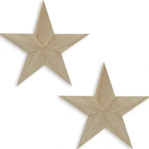 Set Of 2 Unfinished Wooden Stars Diy Craft 4 Inches - CaringForTots - Professional Baby and Children's Products | Caring for Growth, Caring for Every Moment* Cutouts