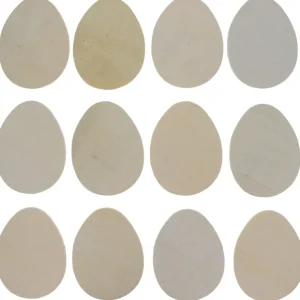 Set Of 12 Unpainted Unfinished Wooden Egg Cutouts Diy Crafts - CaringForTots - Professional Baby and Children's Products | Caring for Growth, Caring for Every Moment* Cutouts