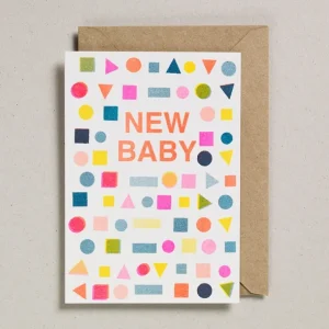 Clothing | Shapes New Baby Card - CaringForTots - Professional Baby and Children's Products | Caring for Growth, Caring for Every Moment