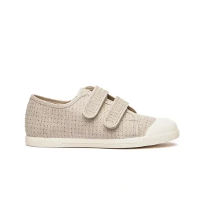 Shimmer Dots Double Sneaker In Taupe - CaringForTots - Professional Baby and Children's Products | Caring for Growth, Caring for Every Moment* Sneakers