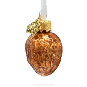 Shiny Walnut Glass Christmas Ornament - CaringForTots - Professional Baby and Children's Products | Caring for Growth, Caring for Every Moment* Christmas Tree Ornaments
