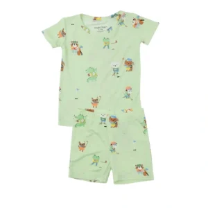 Short Lounge Wear Set - Golfing Animals - CaringForTots - Professional Baby and Children's Products | Caring for Growth, Caring for Every Moment* Pajamas - Short Set