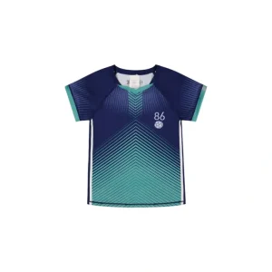 Short Sleeve Athletic Top Blue - CaringForTots - Professional Baby and Children's Products | Caring for Growth, Caring for Every Moment* Tees - Short Sleeve