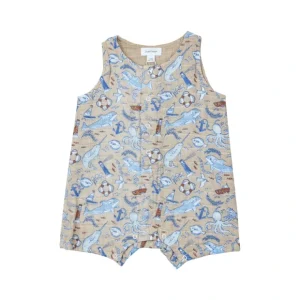 Shortie Romper - Nautical Notebook - CaringForTots - Professional Baby and Children's Products | Caring for Growth, Caring for Every Moment* Shorts