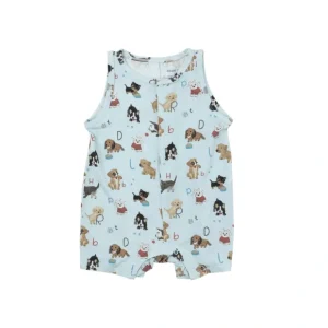 Shortie Romper - Puppy Alphabet - CaringForTots - Professional Baby and Children's Products | Caring for Growth, Caring for Every Moment* Shorts