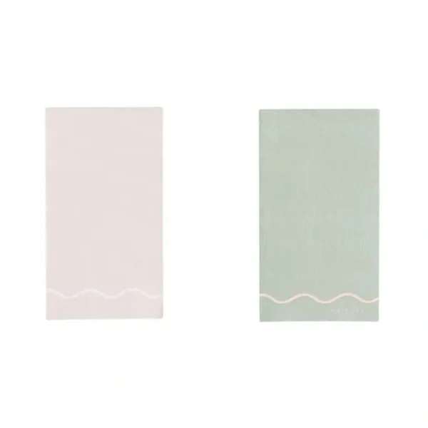 Signature Napkins, Pink & Mint (16) - CaringForTots - Professional Baby and Children's Products | Caring for Growth, Caring for Every Moment* Napkins
