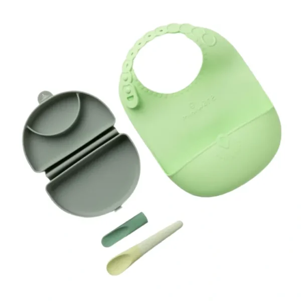 Sili Mini Go - Green Energy - CaringForTots - Professional Baby and Children's Products | Caring for Growth, Caring for Every Moment* Mealtime Sets