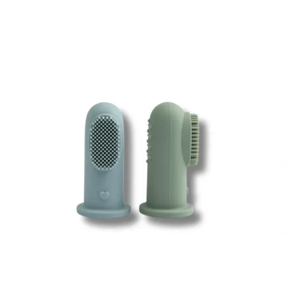 Silicone Finger Toothbrush Set Of Two With Case - CaringForTots - Professional Baby and Children's Products | Caring for Growth, Caring for Every Moment* Toothbrush