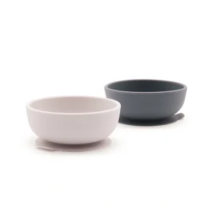 Silicone Suction Baby Bowl Set - Cloud / Storm - CaringForTots - Professional Baby and Children's Products | Caring for Growth, Caring for Every Moment* All Products