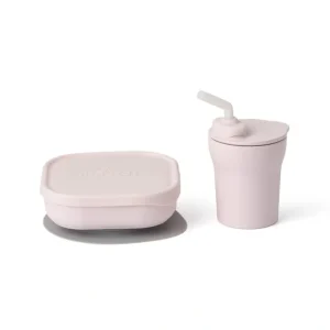 Sip & Snack: All Stages Cup And Bowl Set - Cotton Candy - CaringForTots - Professional Baby and Children's Products | Caring for Growth, Caring for Every Moment* Mealtime Sets