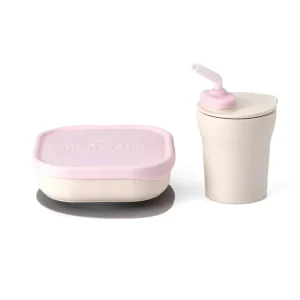 Sip & Snack Vanilla + Cotton Candy - CaringForTots - Professional Baby and Children's Products | Caring for Growth, Caring for Every Moment* Mealtime Sets