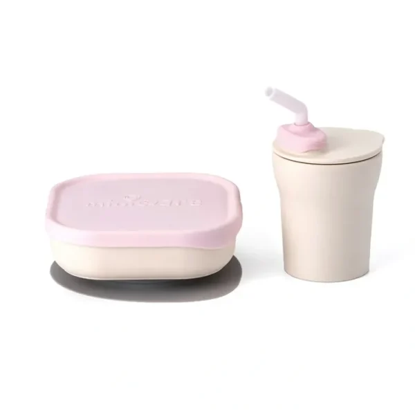 Sip & Snack Vanilla + Cotton Candy - CaringForTots - Professional Baby and Children's Products | Caring for Growth, Caring for Every Moment* Mealtime Sets